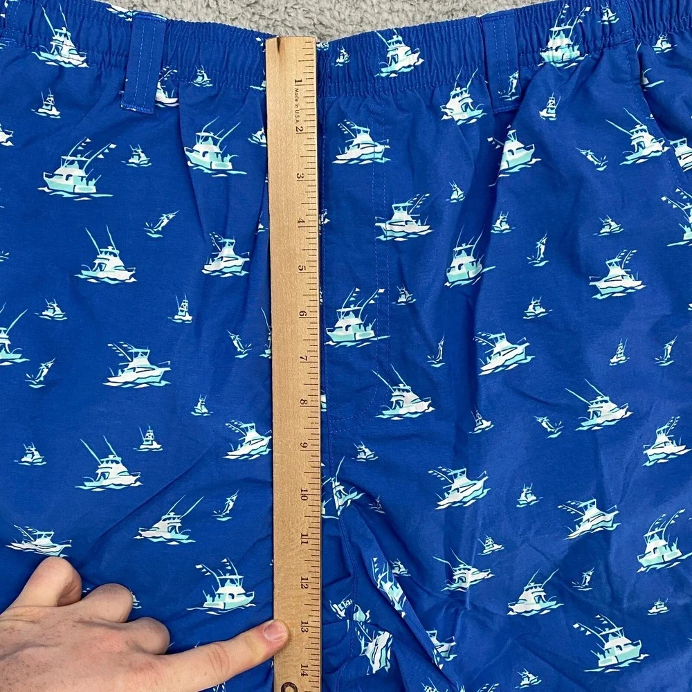 Columbia PFG Swim Trunks Mens Large Fish‎ Mesh Lined Beach Fishing Boat